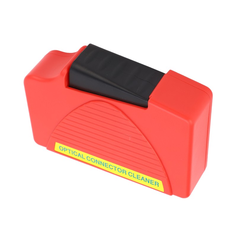 Red Optical Fiber Cleaning Box Compact Lightweight SC FC LC