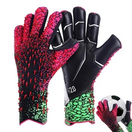 Soccer Goalie Gloves Strong Grip, High Performance Goalkeeper Gloves, Breathable Soccer Goalkeeper Gloves For Youth And Adults:_Blue_8