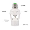 Uonlytech 100-240V/AC E27 LED Infrared Light Socket Motion Sensor lamp