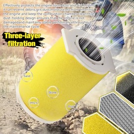 Kit de filtro de aire y guía y tapa final para Yamaha Big Bear 350 Moto-4 250 350 Timberwolf 250 YFB250 1987-2000 Kodiak 400 YFM400FW 1993-1999