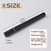 Black ABS Incense Storage Tube, 4/8 Inch Airtight Sealed Incense