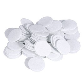 Microdermabrasion Accesories 100 almohadillas de filtro de algodón de 50 mm para máquina de eliminación de puntos negros, filtros de vacío faciales de repuesto (25 mm)