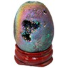 mookaitedecor mookaitedecor Druzy Agate Geode Specimen, Rainbow Titanium Coated Quartz