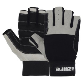 Premium Quality Strong AMARA Black Sailing Enforced Palm Breathable Gloves Skiing Cycling Riding Running Hiking Fishing Sailing Indoor-Outdoor C/F Medium