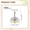 sourcing map 30Pcs Push Pins, 11mmx13mm Round Flat Head Decorative