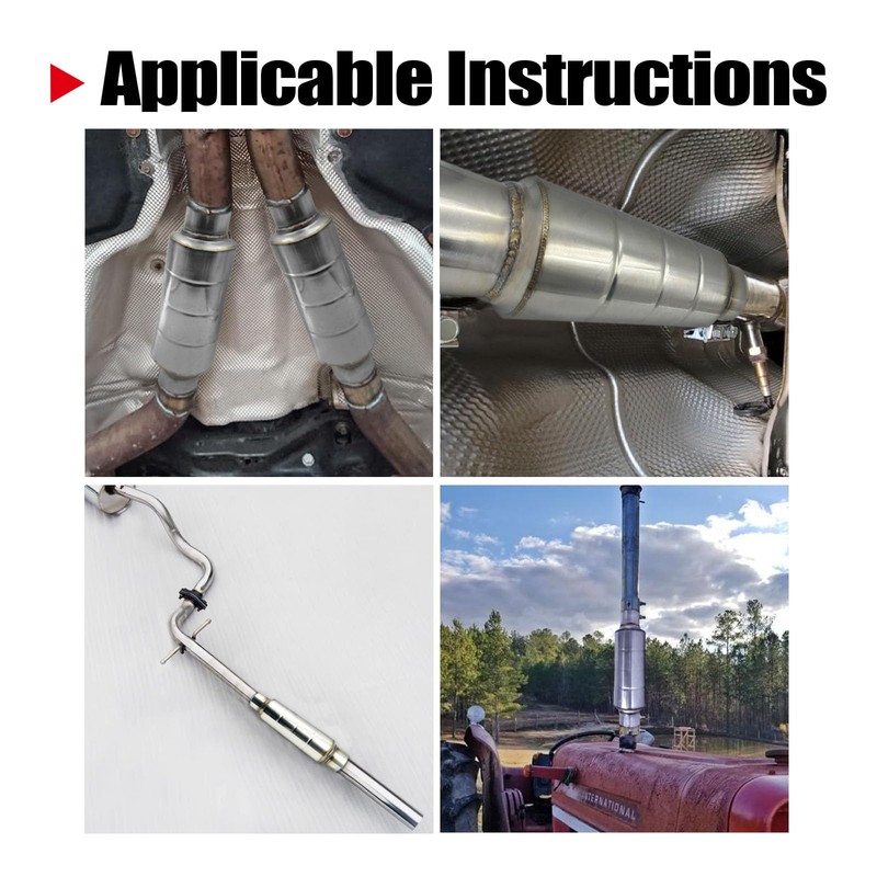 Stainless Steel 3 Inch Resonator Exhaust, Performance 3" Muffler Exhaust