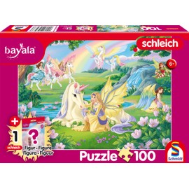 Schmidt Spiele 56563 Bayala Magic Unicorns 100 Pieces Children's Puzzle with an Original Schleich Figure, Multi-Coloured