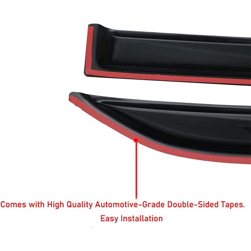 Lightronic Extra Durable Outside Mount Auto Vent Window Visor, Fits