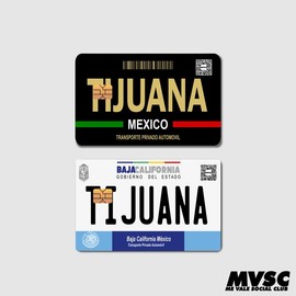 Card Stickers - Mexico Placas (Mexican License Plate) - For Debit, Credit and other cards:_BC - TIJUANA