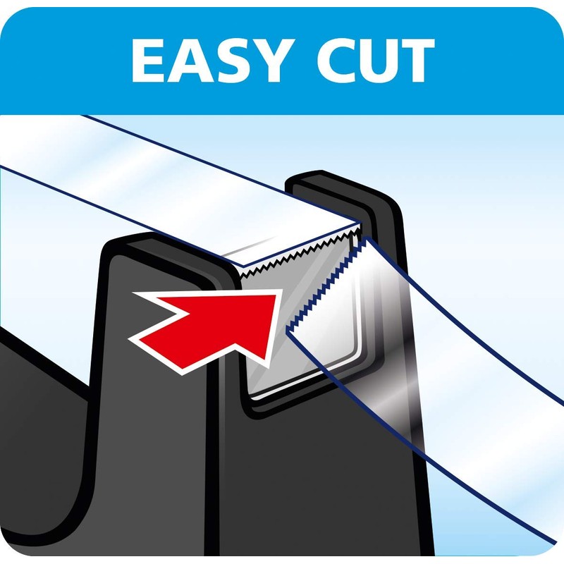 tesa Easy Cut Tischabroller - Nachfüllbarer, standfester Klebeband-Spender für Klebebandrollen