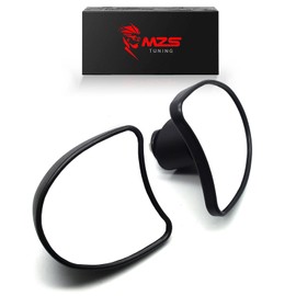 MZS Motorcycle Fairing Mount Mirrors, 10mm Touring Inner Rear View Fairing Mirror Compatible with Electra Glide 2014-2024 | Street Glide 2014-2023 | Tri Glide 2014-2024 | Revival FLH 2021