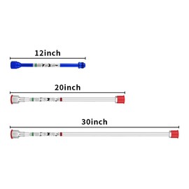 Spray freely 3-Piece Set of Extension Poles,Airless Spray Gun Tip Extensions,Airless Paint Sprayer Gun Tip Extension Pole,for Airless Paint Gun Wand (12in+20in+30in)