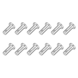 sourcing map 12Pcs 3/16" x 1/2" Single Hole Clevis Pins, 304 Stainless Steel Flat Head Clevis Pins Hitch Pin for Trailer Latch, Mechanics Repair, Furniture Installation, Industrial Equipment