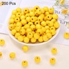 uxcell 200 Pcs Large Hole Wooden Beads, 15 x 16mm