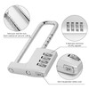 Combination Padlock, Adjustable Long Padlock 4 Digit Password Heavy Duty