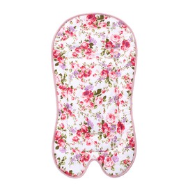 Universal Stroller & Car Seat Pad - 3-Point & 5-Point Harness Compatible, Breathable Baby Carrier Cushion for Strollers, Infant Seats, Carrycot, High Chair - Newborn to Toddler (Flower)