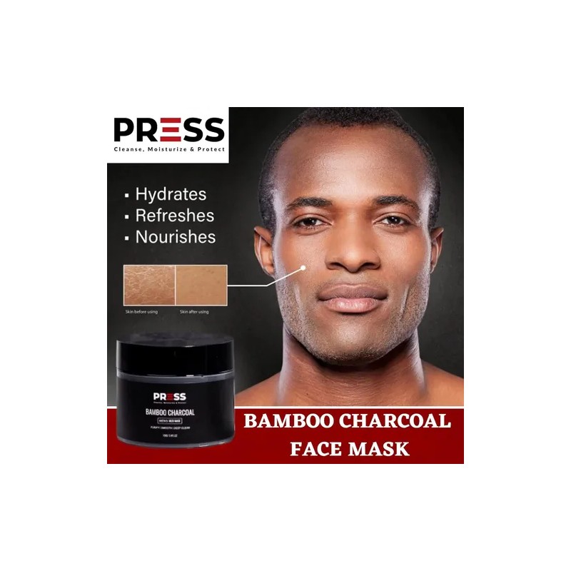 Mascarilla Facial De Carbón De Bambú Press Skincare Mascar