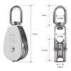 AOKOLL M50 Single Pulley Snatch Block Lifting Crane Heavy Duty