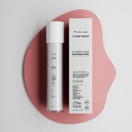 GLOW NIGHT Biostimulating Anti-Aging Night Cream, Encapsulated Retinol with Bakuchiol and Full Spectrum Hyaluronic Acid I 100/100 Yuka I Anti-Wrinkle Cream for Women and Men 50 ml