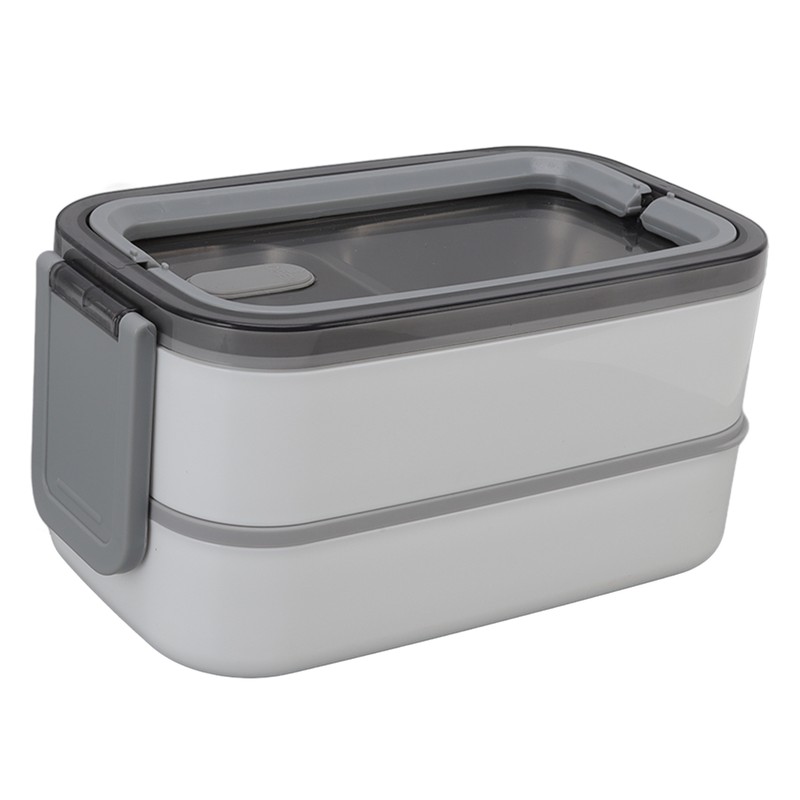 Bento Box 304 Stainless Steel Microwaveable with Chopsticks and Spoon