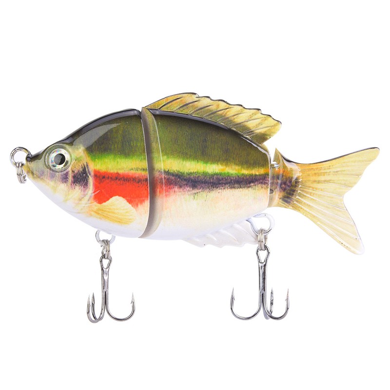 1 pcs ABS Plastic Multi Sections Artificial Fishing Lure Bait