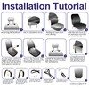 EDIETH Premium Knitted Front 60/40 Split Seat Covers for Toyota