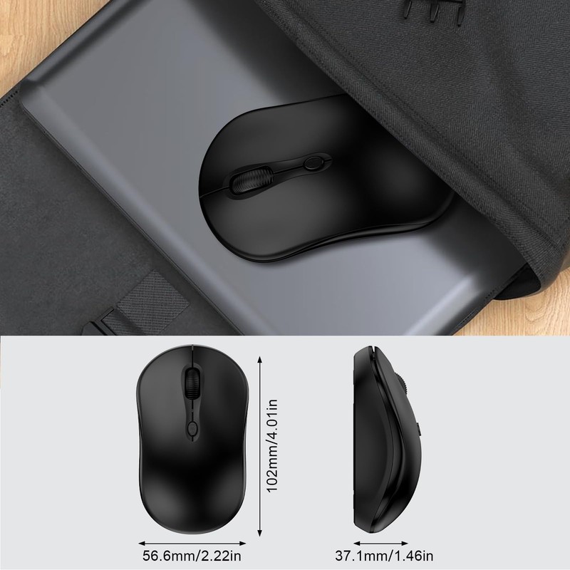 USB Wireless Mouse Computer Mouse with USB Nano Receiver for