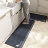 2 types of EAS quick-drying dark navy kitchen mats set