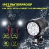 Biqing 2PCS Motorcycle Spot lights WITH METAL WATERPROOF SWITCH,Universal Motorcycle