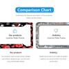 Anime License Plate Frame 12.2x6.3inch 2Pcs Set Cartoon License Plate