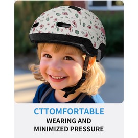 Kids/Toddler Bike Helmet for Infant/Baby to Children 1/2/3/4/5/6/7/8 Years Old, Kids Helmets Ages 1-2/2-4/3-5/5-8,Skateboard Helmets for Boys and Girls-S-Cow