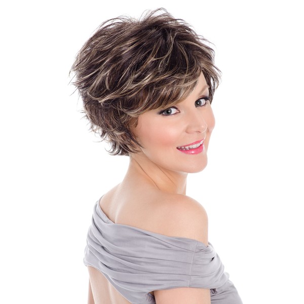 Tony of Beverly Womens Synthetic Wig ''Kenzie''-6: Medium Brown