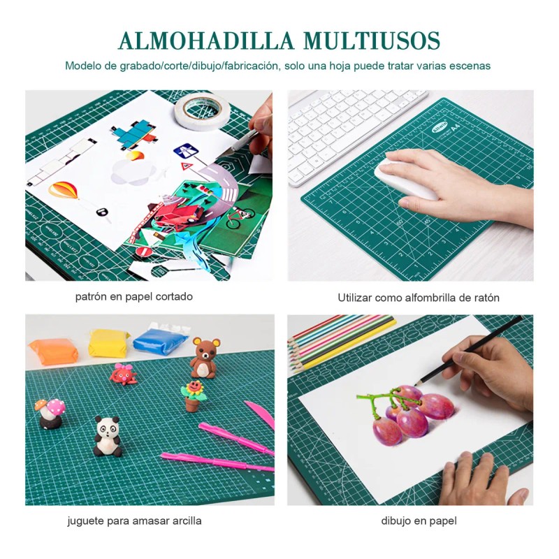 Hapemein Tapete de Corte Autocurativo A3 (30x45 cm) - Doble