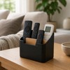 2-Pack 2-Compartment Desktop Storage Organizers for Remotes, Cosmetics and Office