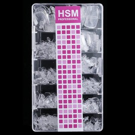 Pack of 600 Toenail Tips, Transparent Artificial Toenails, Artificial Toe Nail Tips, Nail Art Fake Toe Nail Tips, for Toenails Art (Clear)