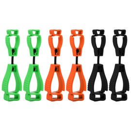 Wisebom Glove Clips, Glove Holder, Pack of 6 Glove Holder, Plastic Safety Work Glove Clip, Glove Grabber Clip, Glove Clamp for Work, Family