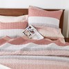 Andency King Size Quilt Set Blush Pink, 3 Pieces Summer