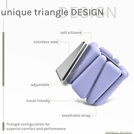 APRICA Adjustable Wrist & Ankle Weights for Women & Men, Set of 2 Wearable Wrist Weights Bracelets, 1 lbs Each, Ideal for Improving Fitness, Exercise, Walking, Jogging, Aerobics, Yoga & Pilates (LILAC)