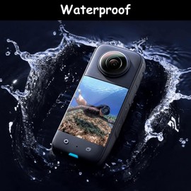 Cinsersr Compatible with Insta360 X4 Lens Protector, Pack of 2, Compatible with Insta360 X4 Screen Protector, 3D Curved Anti-Fingerprint Blue Light Hydrogel Film (Includes Film Application Tool)