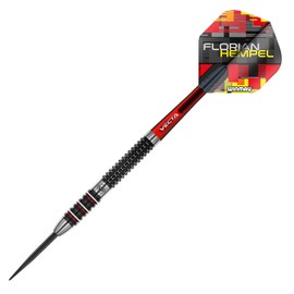 WINMAU Florian Hempel 25 g Professional Steeltip Tungsten Darts Set with Flights and Shafts (Handles)