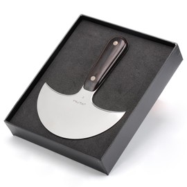 WUTA Leather Cutting Knife Ultra Sharp Round Head Craft Skiving Cutting Tools Round Leathercraft Knife DIY Handmade Senior Leather Tools(3# 5 inches)