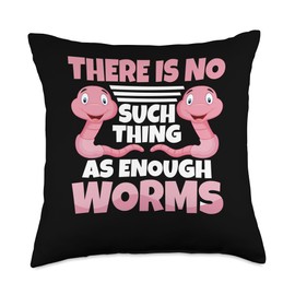 Worm Farming Bin Vermicomposting Worm Compost Composter Throw Pillow