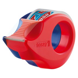 tesa UK 57858-00000-03 Mini Hand Dispenser Clear Semi-Automatic Tape Label Dispenser