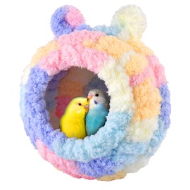 KATUMO Lovebird Nest, Bird Breeding Bed Parrot Snuggle Hut Conure House for Budgie Cockatiel Conure Lovebird Canary Finch Hamster Small Pets
