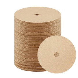 600 Count Percolator Coffee Filters，3.75 Inch Disposable Round Coffee Filter，Natural Unbleached，Disc Coffee Filters for Camping，Coffee Pot，Home，Office