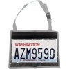 License Plate Holder with Hanging Strap, Test Drive Tag Bag,