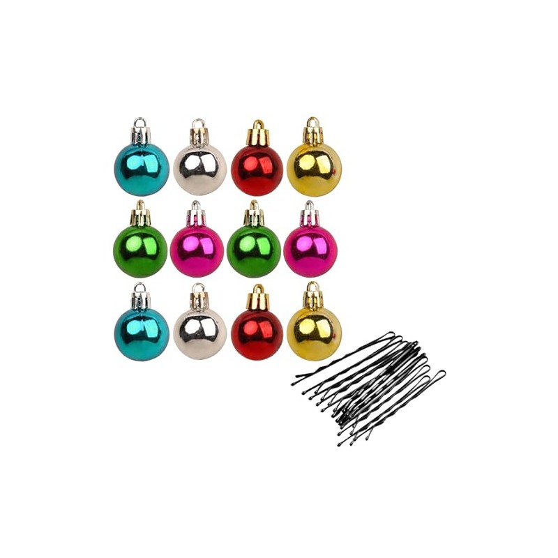 Widdle Gifts Novelty Christmas Beard Baubles Pack of 12 Assorted