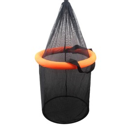 Fish Basket | Foldable Live Lure Net Cage - Portable Floating Mesh Basket with Drawstring for Crayfish Catfish Lures Storage Fly Fishing