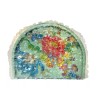 MacKenzie Flower Market Green Napkin Holder Brand New