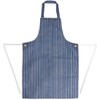 Whites Chefs Apparel Waterproof Bib Apron Nylon Blue And White